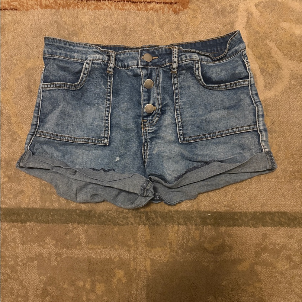 Forever 21 Blue Jean Shorts